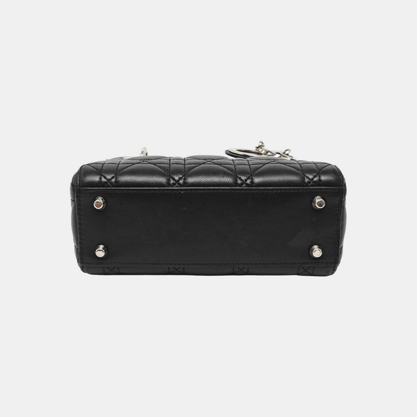 Lady Dior Mini Quilted Lambskin Black
