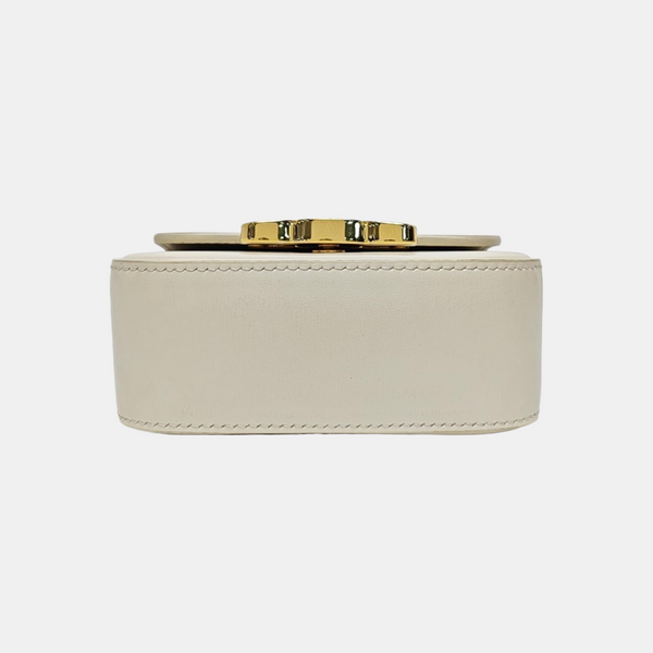 TRIOMPHE Mini Calfskin White
