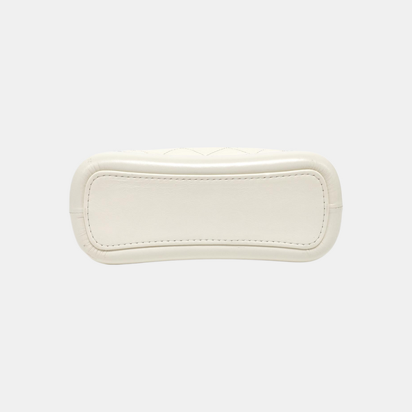 GABRIELLE Mini Quilted Calfskin White