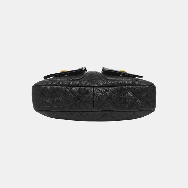 Suppletwins Quilted Grained Calfskin Black