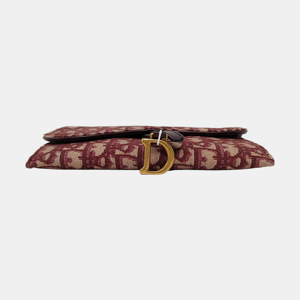 Authenticated pre-owned Saddle Oblique Canvas Red - Shoulder Bag at Looply
