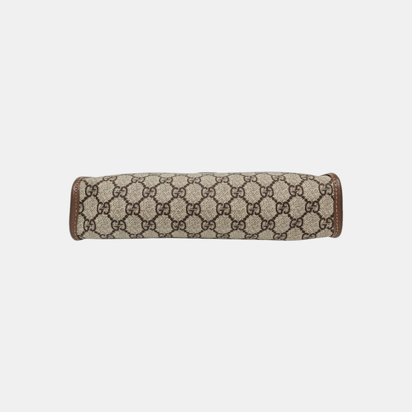 Ophidia Small Monogram Coated Canvas Beige