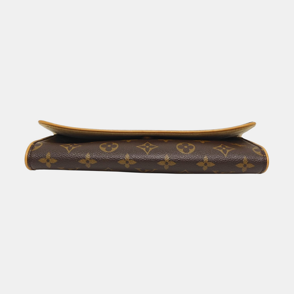 TWIN GM Monogram Coated Canvas Brown