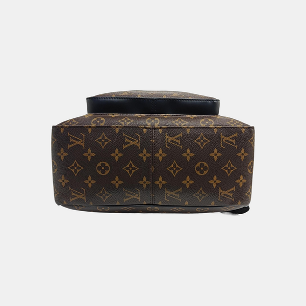 JOSH Monogram Coated Canvas Brown