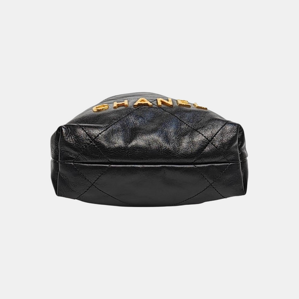 CHANEL 22 Mini Quilted Calfskin Black