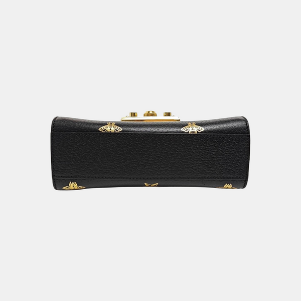 Padlock Small Calfskin Black
