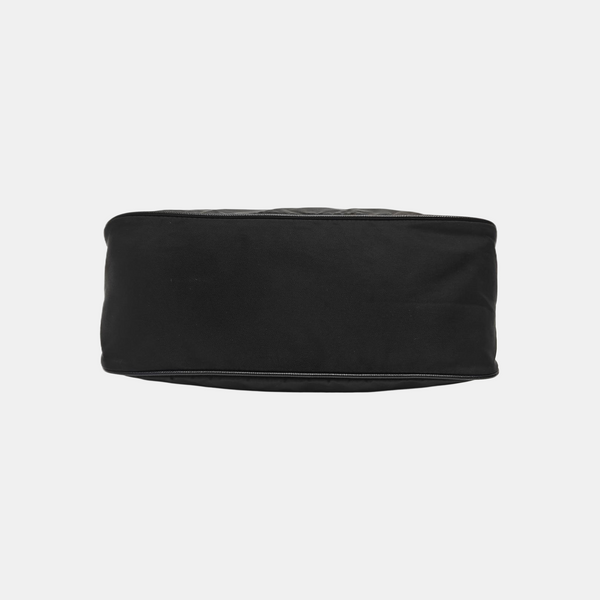 Nylon Top Handle Bag Black