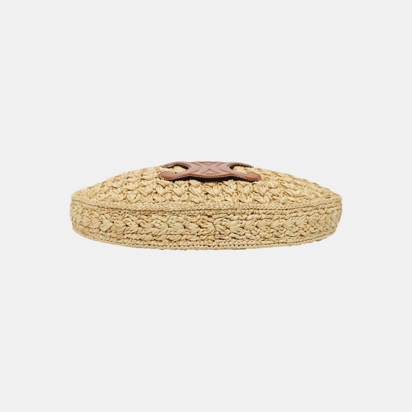 Straw Top Handle Bag Beige
