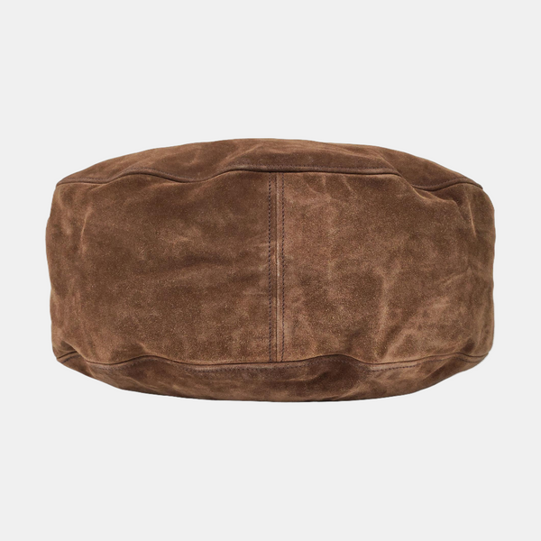 Suede Shoulder Bag Brown