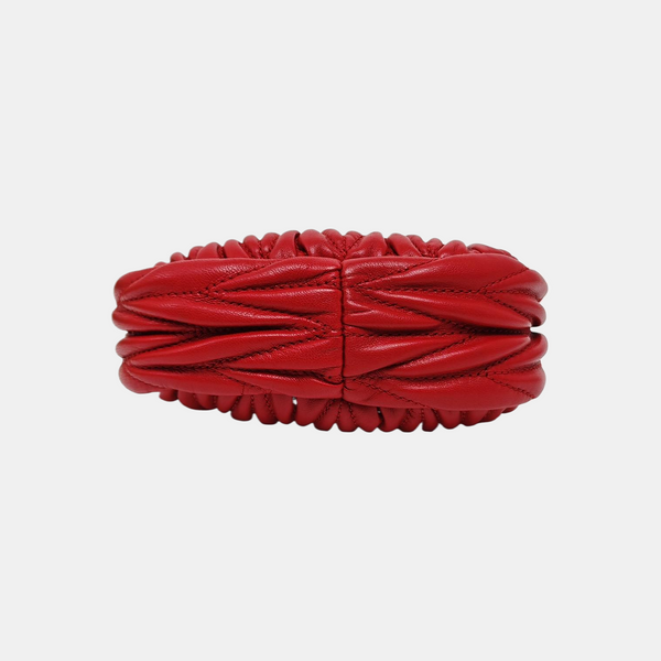 Wander Matelassé Super Mini Quilted Lambskin Red