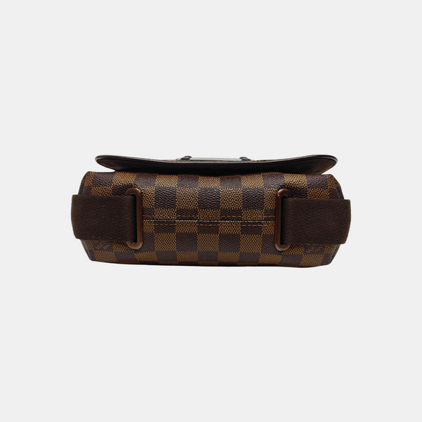 BROOKLYN PM Damier Ebene Coated Canvas Brown