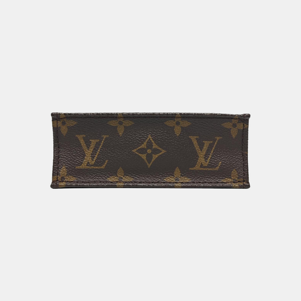 SAC PLAT Mini Monogram Coated Canvas Brown