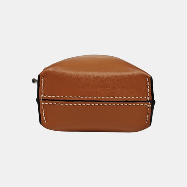 Calfskin Shoulder Bag Brown
