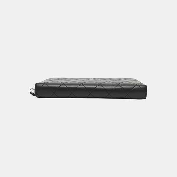 CLASSIC FLAP Mini Quilted Lambskin Black Wallet