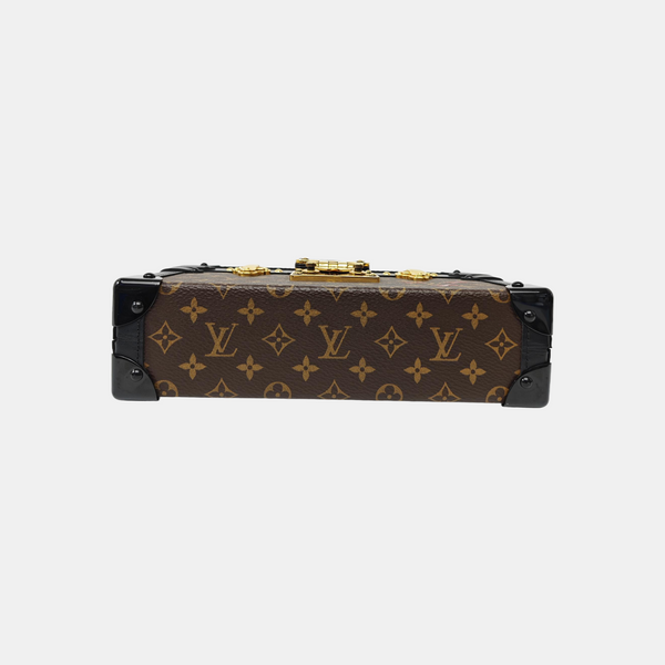PETITE MALLE Monogram Coated Canvas Brown