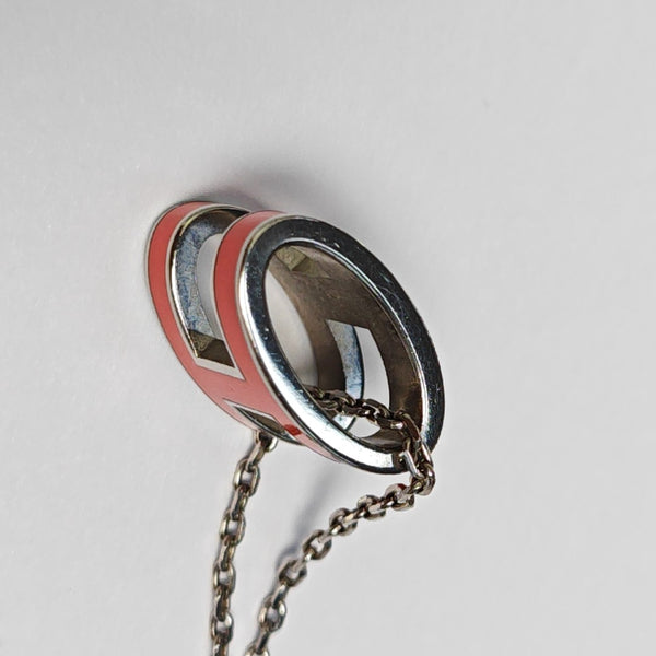 Pop H Metal Silver Necklace