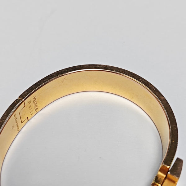 Clic H Metal Rose Gold Bangle