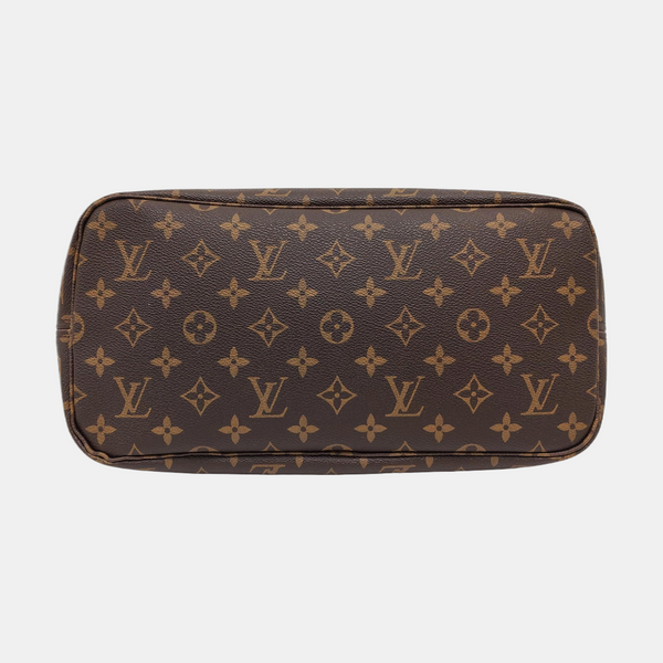 Authenticated pre-owned NEVERFULL MM Monogram Coated Canvas Brown - Tote Bag at Looply