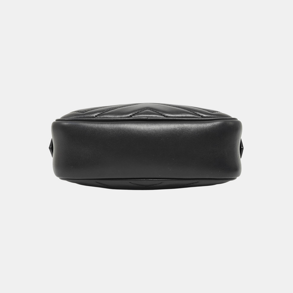 GG Marmont Mini Quilted Calfskin Black