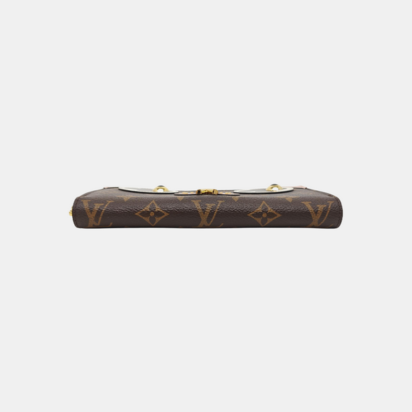 ZIPPY Monogram Coated Canvas Brown Wallet