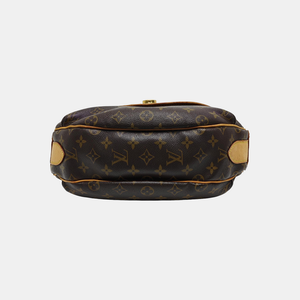 TULUM Monogram Coated Canvas Brown