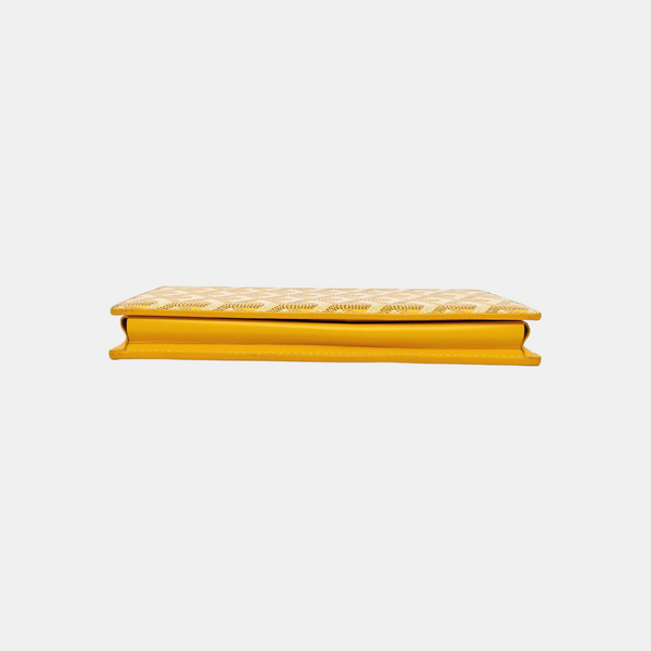 Coated Canvas Wallet Yellow