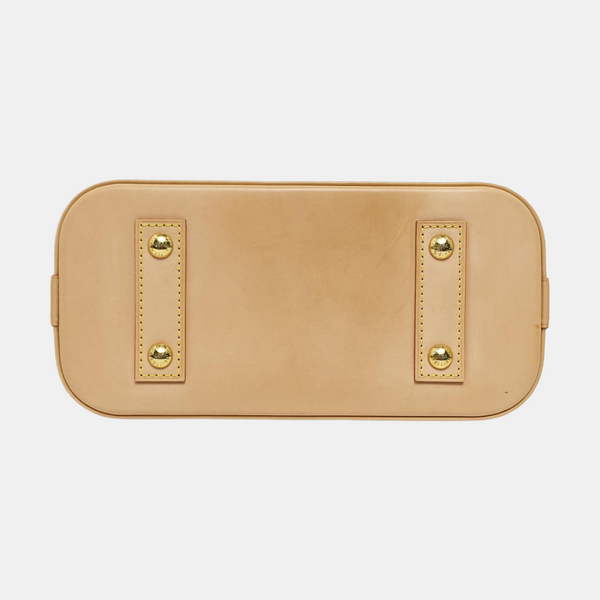 ALMA BB Monogram Coated Canvas Brown