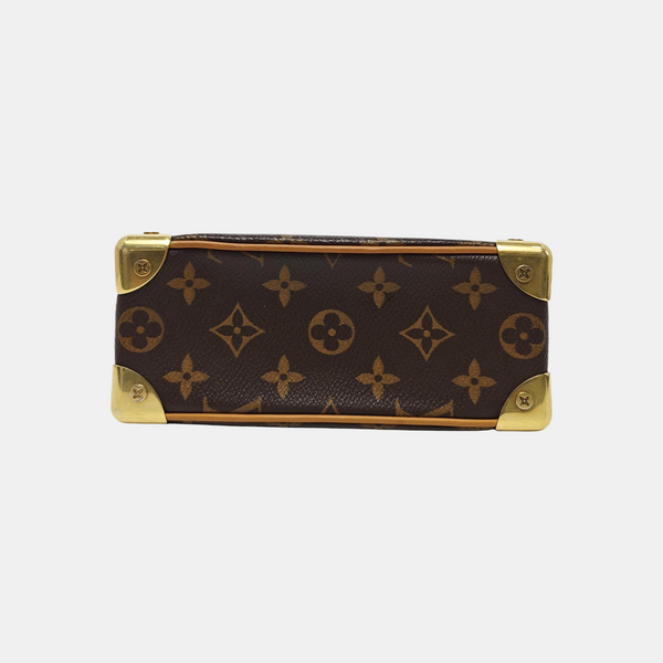 SOFT TRUNK Mini Monogram Coated Canvas Brown