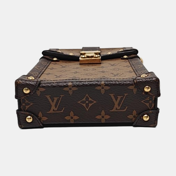 TRUNK Monogram Coated Canvas Brown