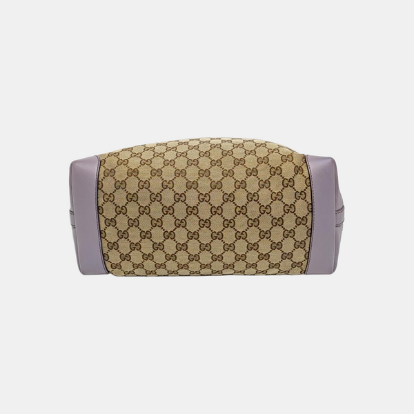 Monogram Canvas Tote Bag Brown
