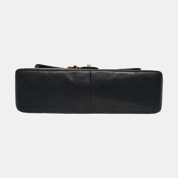 Large Quilted Lambskin Black