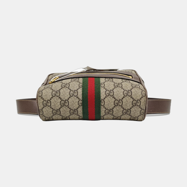 Ophidia Small Monogram Lona Revestida Beige