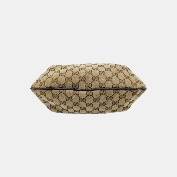 Monogram Coated Canvas Shoulder Bag Beige