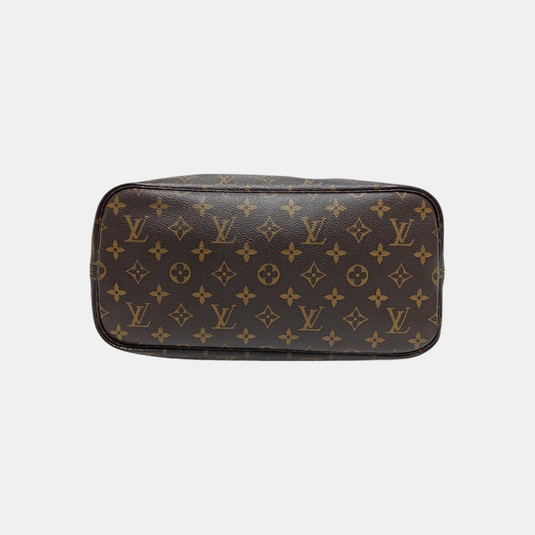 NEVERFULL MM Monogram Coated Canvas Brown