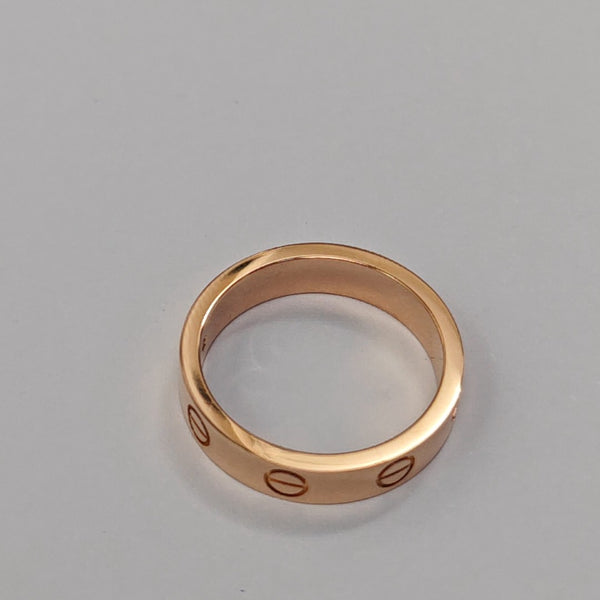 LOVE 18k Rose Gold Ring EU 49