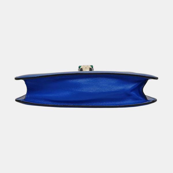 SERPENTI FOREVER Small Stingray Leather Blue