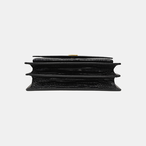 SUNSET Medium Calfskin Black