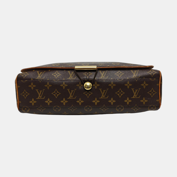 VALMY Monogram Coated Canvas Brown