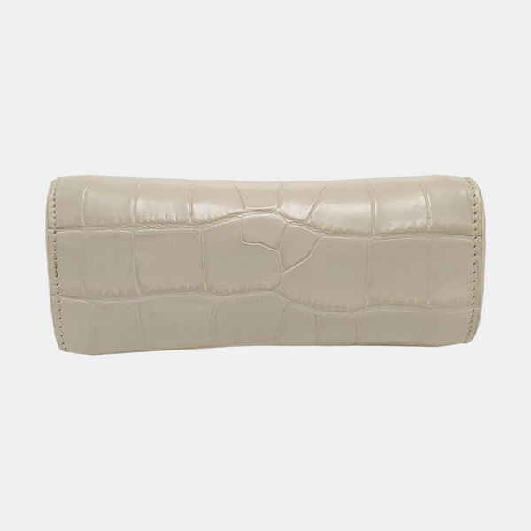 Leather Shoulder Bag Mini White