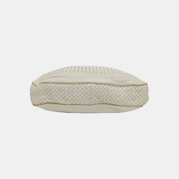 Lambskin Shoulder Bag White