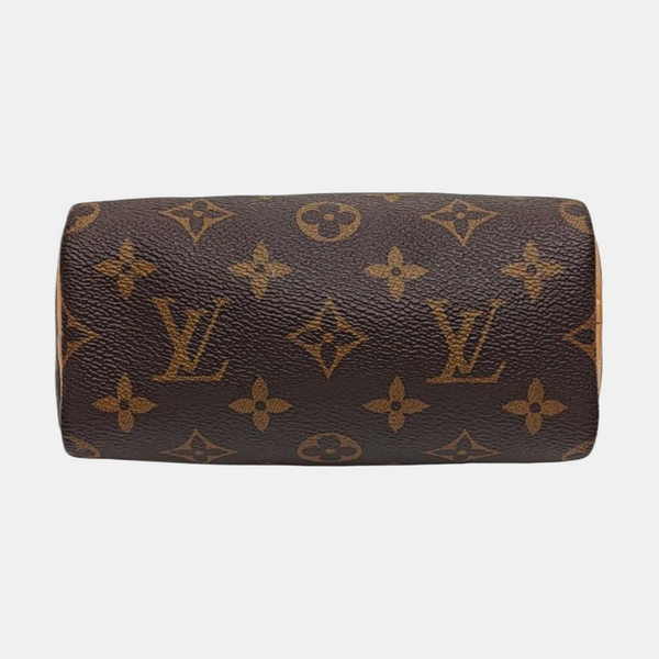 SPEEDY Nano Monogram Coated Canvas Brown