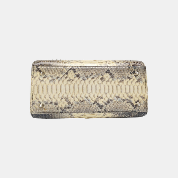 Lady Dior Medium Python Brown