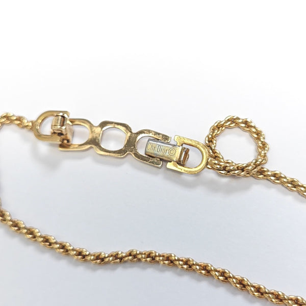 Twist Round Metal Gold Necklace