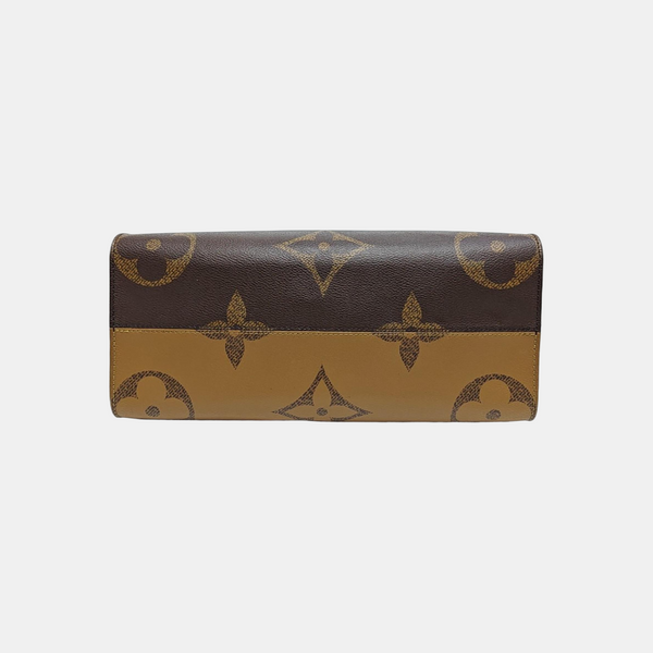 ONTHEGO MM Monogram Coated Canvas Brown