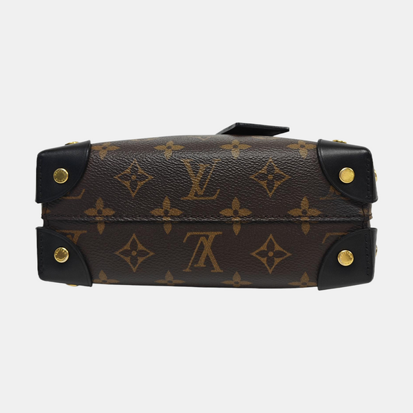 PETITE MALLE Monogram Coated Canvas Brown