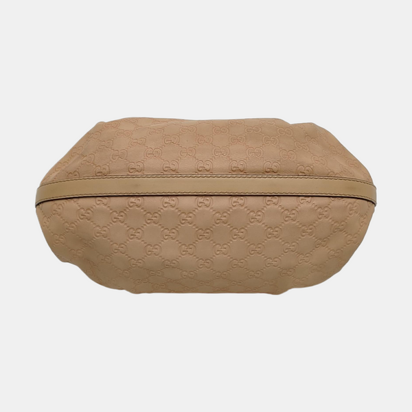 Sukey Monogram Calfskin Beige