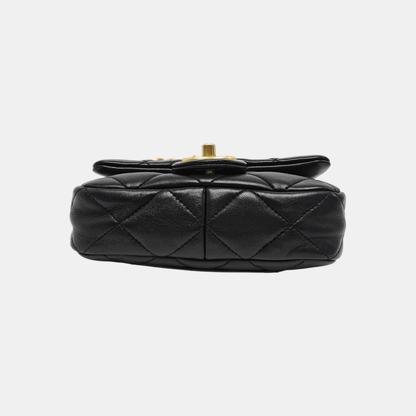 Authenticated pre-owned CLASSIC FLAP Mini Quilted Lambskin Black - Shoulder Bag at Looply