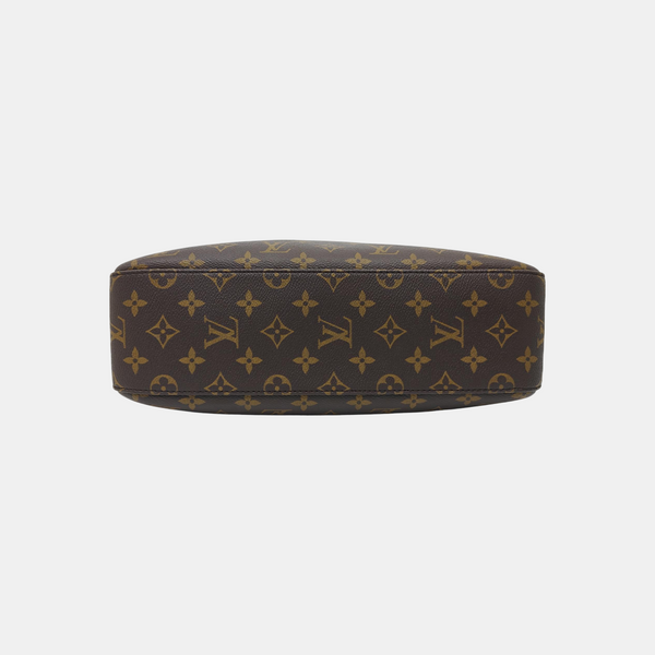 Monogram Coated Canvas Top Handle Bag Brown