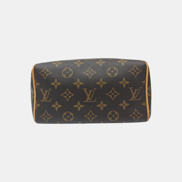 SPEEDY 20 Monogram Coated Canvas Brown