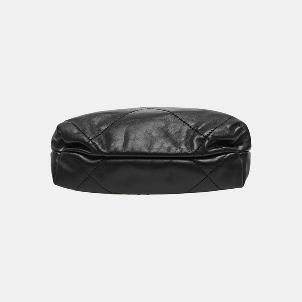 CHANEL 22 Mini Quilted Calfskin Black
